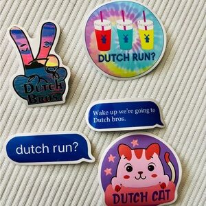 Custom Dutch Bros Sticker Set - Dutch Run?